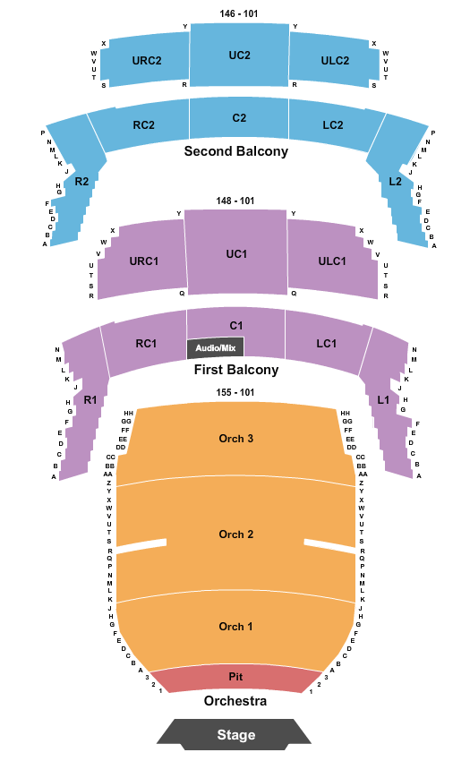 Bass Concert Hall Harry Potter Seating Chart